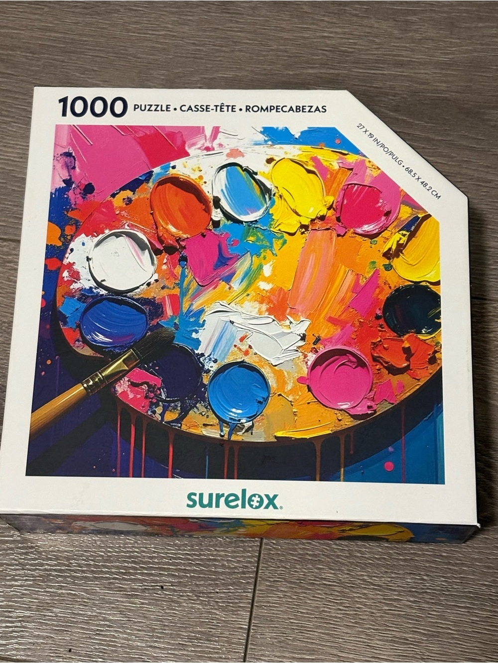 BNIB Sure-Lox 1000-Piece Colorful Palette Puzzle